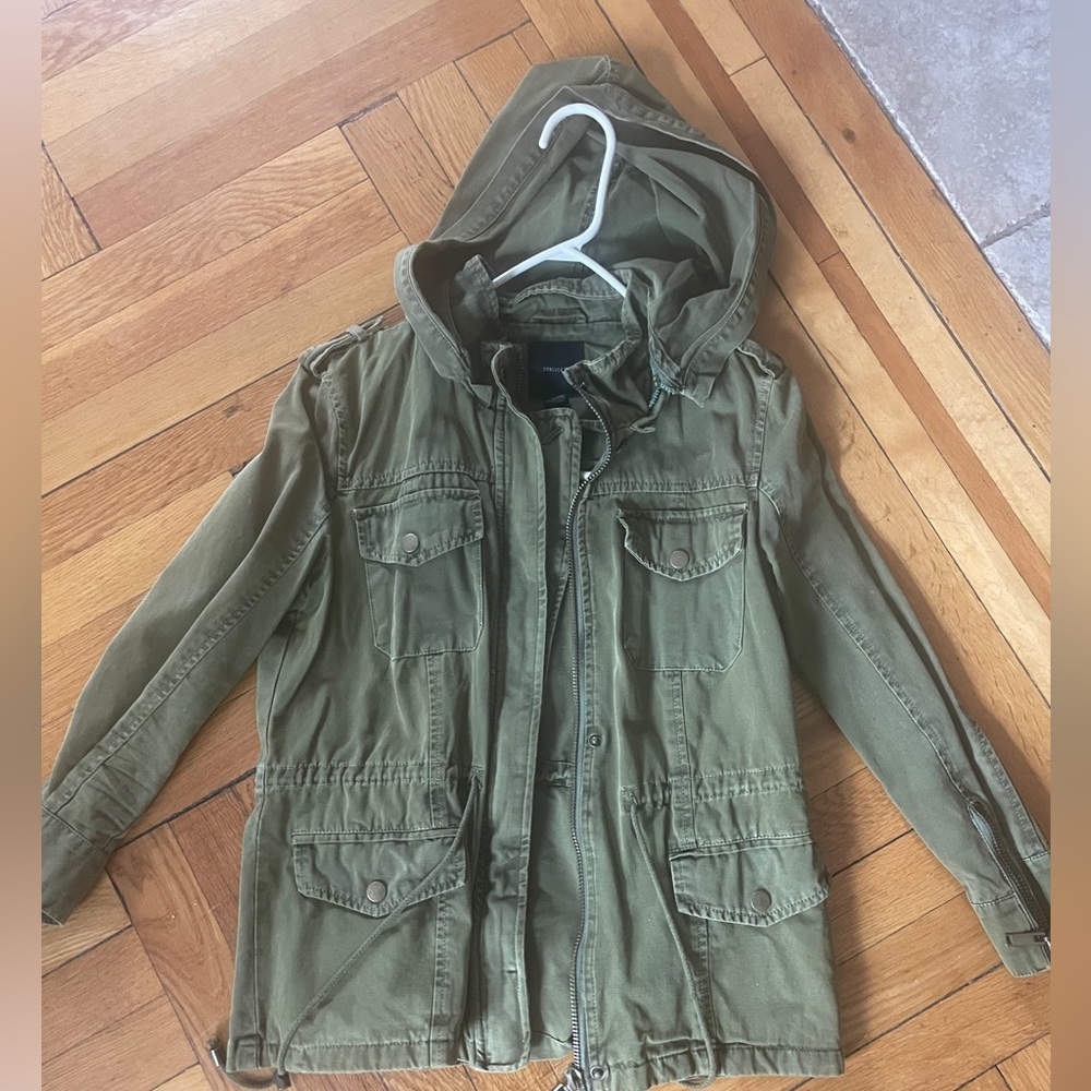 Green cargo jacket